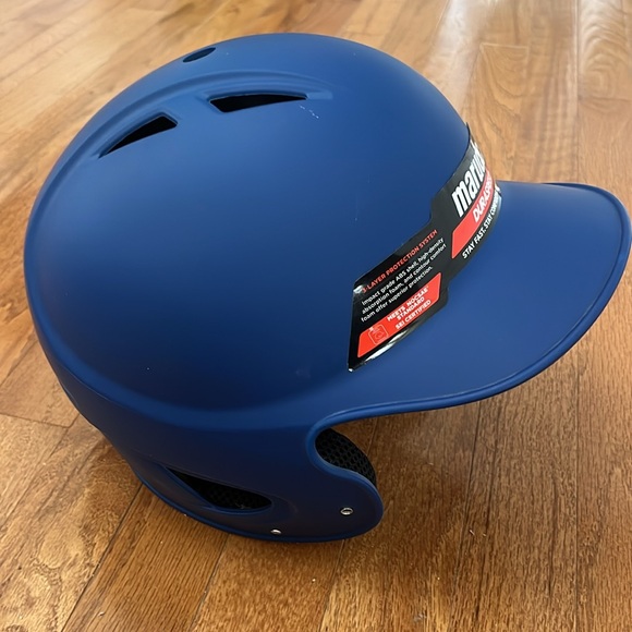 Marucci batting helmet. Brand new. Never worn. Royal Blue. Size L 7 1/4–7 5/8. - Picture 2 of 6